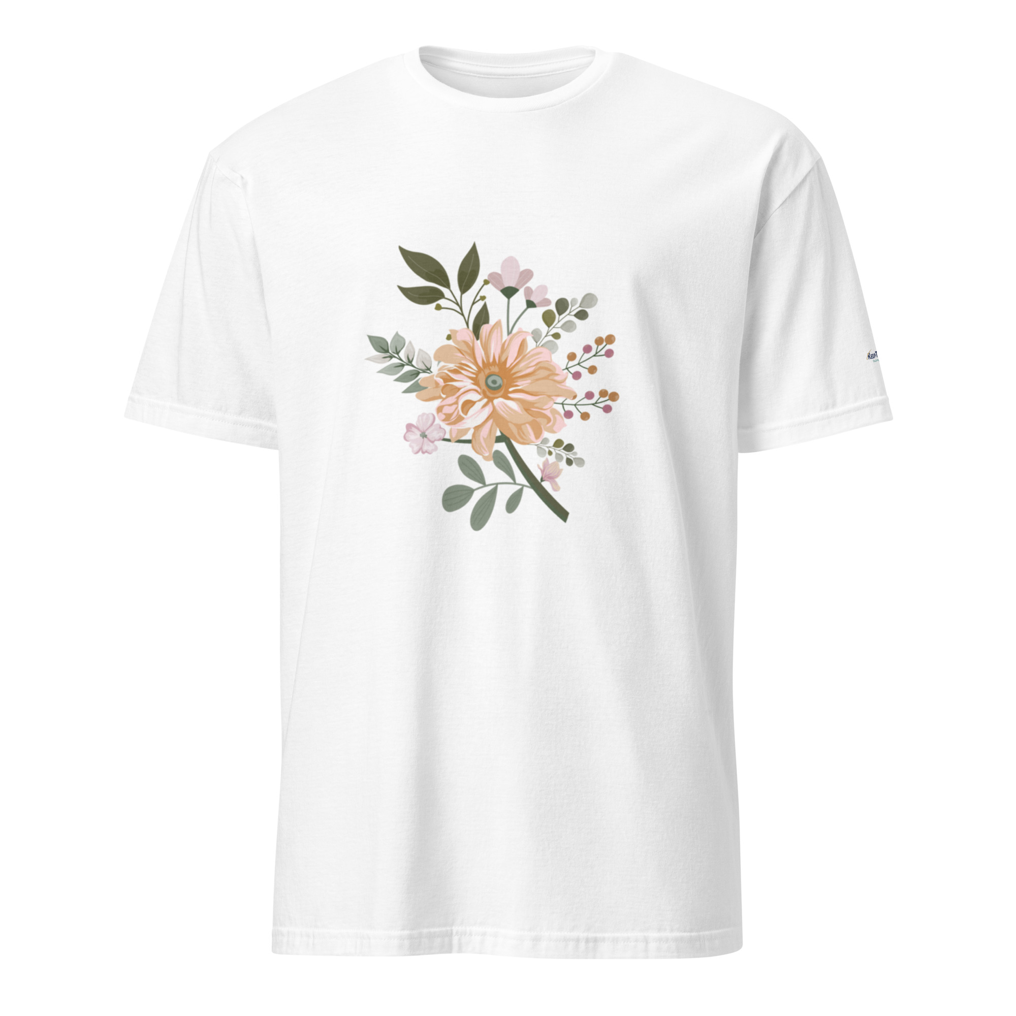Short-Sleeve Women T-Shirt Flower
