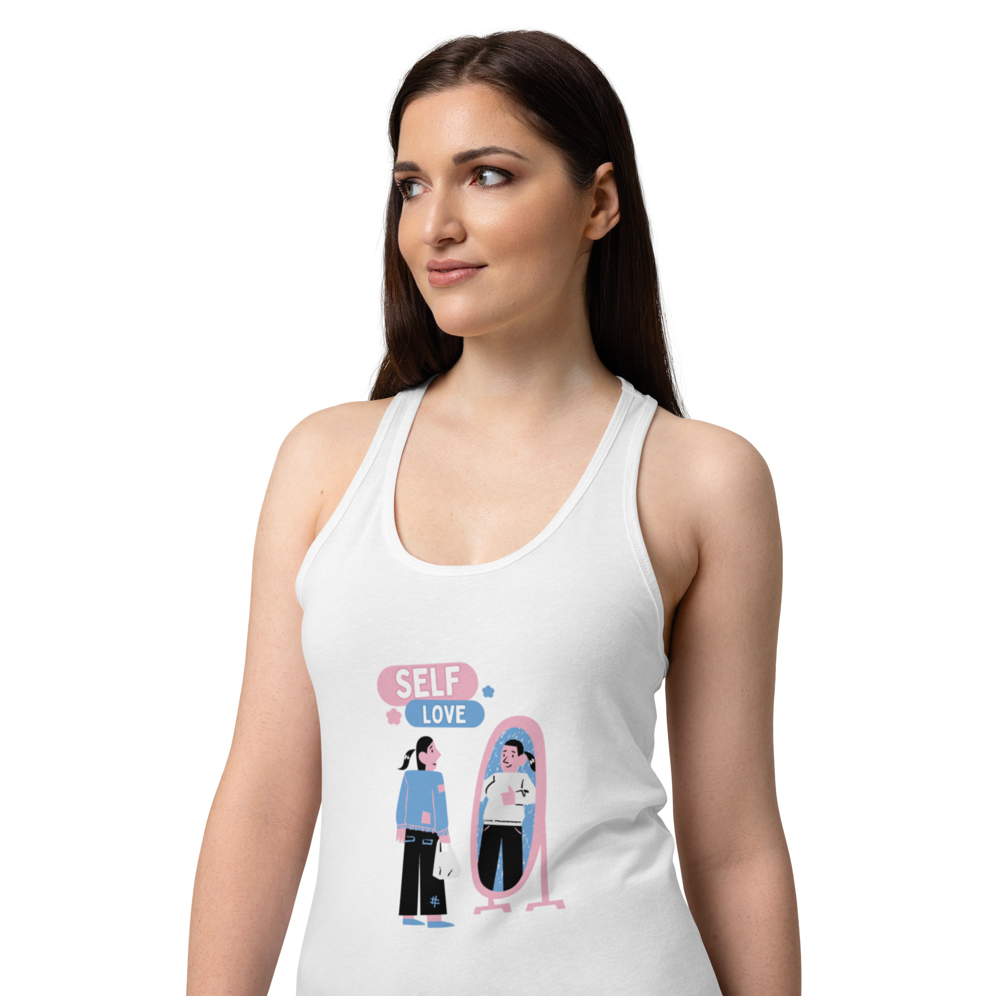 Women’s fitted racerback tank top